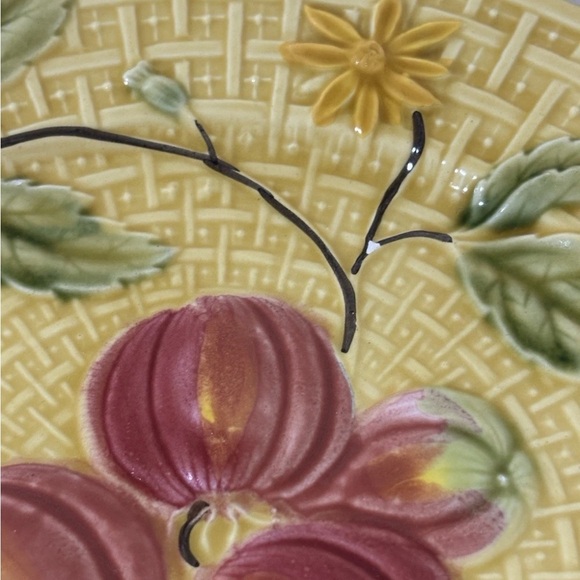 Zell Plates 8 1/2 Inch Salad Majolica Germany G S Georg Schminder Antique Qty 5 - Picture 7 of 8